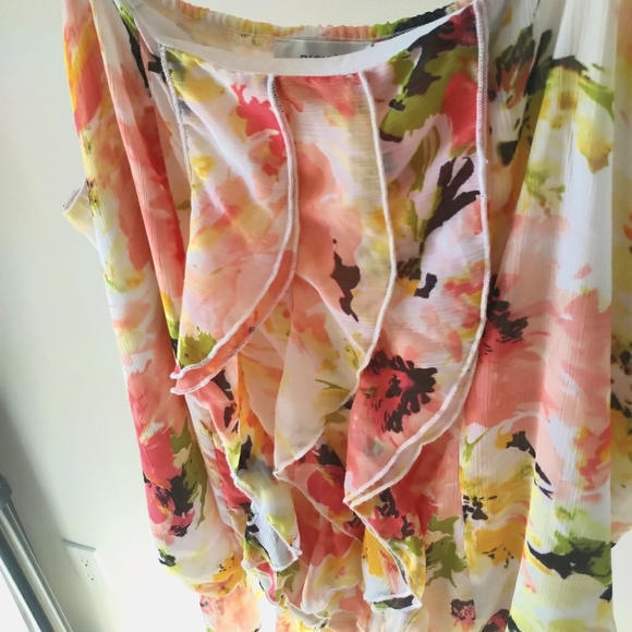 Ricki's Floral Gauze Bubble Cami Sz 18 - Picture 3 of 9